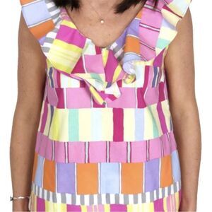 NWT HALEY AND THE HOUND Multicolored Blouse small